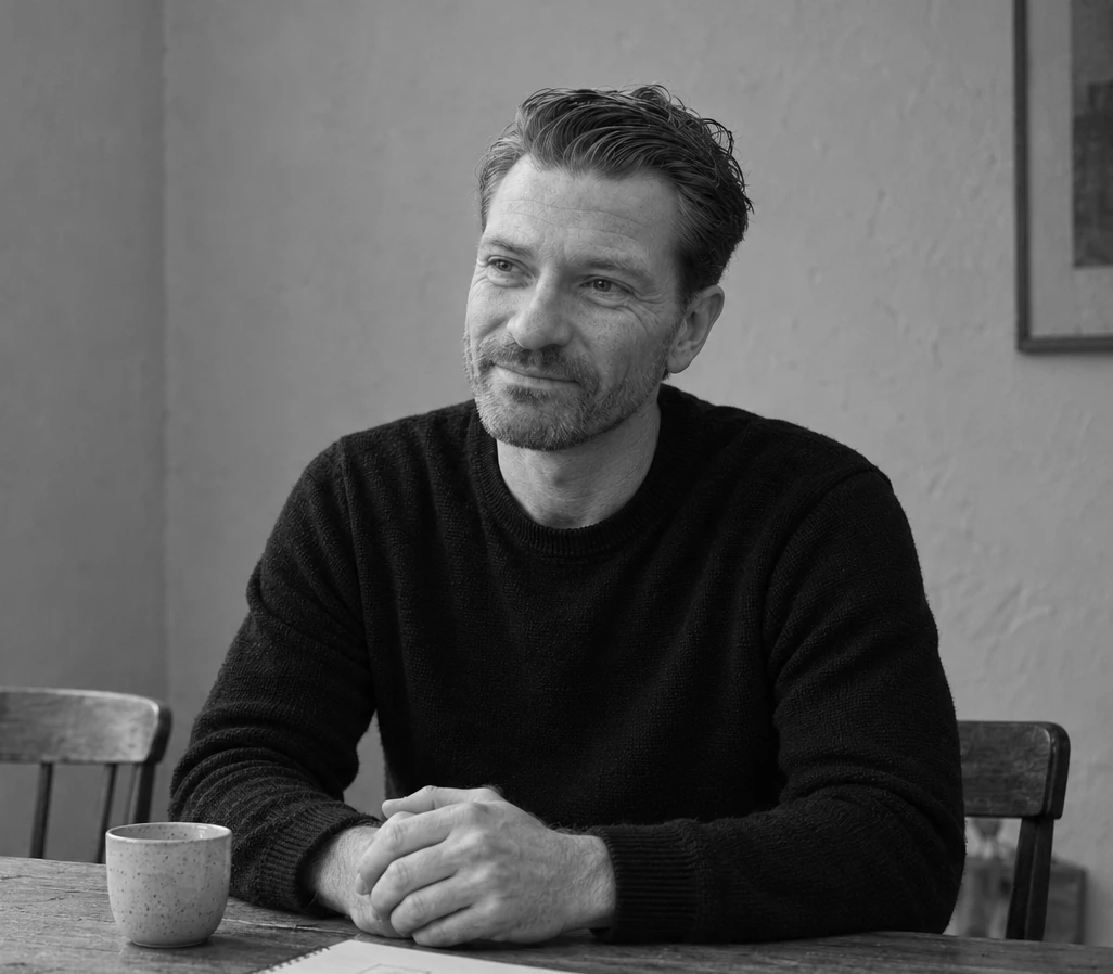 Jacob Top Møller at a table