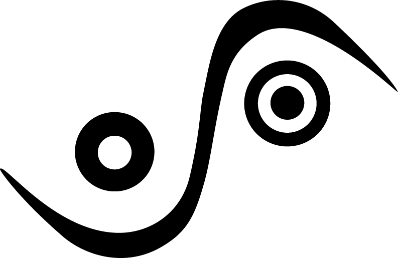 Wicked Questions source icon: two opposing curved forms.